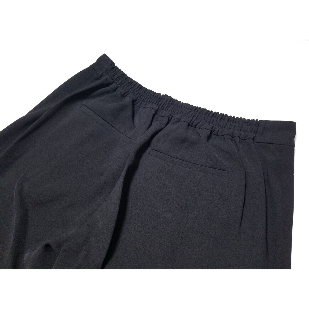 NWT Vince Relaxed Satin Piped Pull-On Trouser Pants in Black Size XS, S $295 - Picture 6 of 14